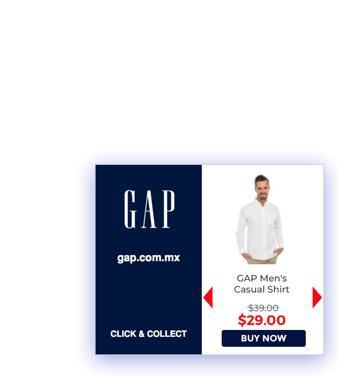 Banner Gap Camisa Casual