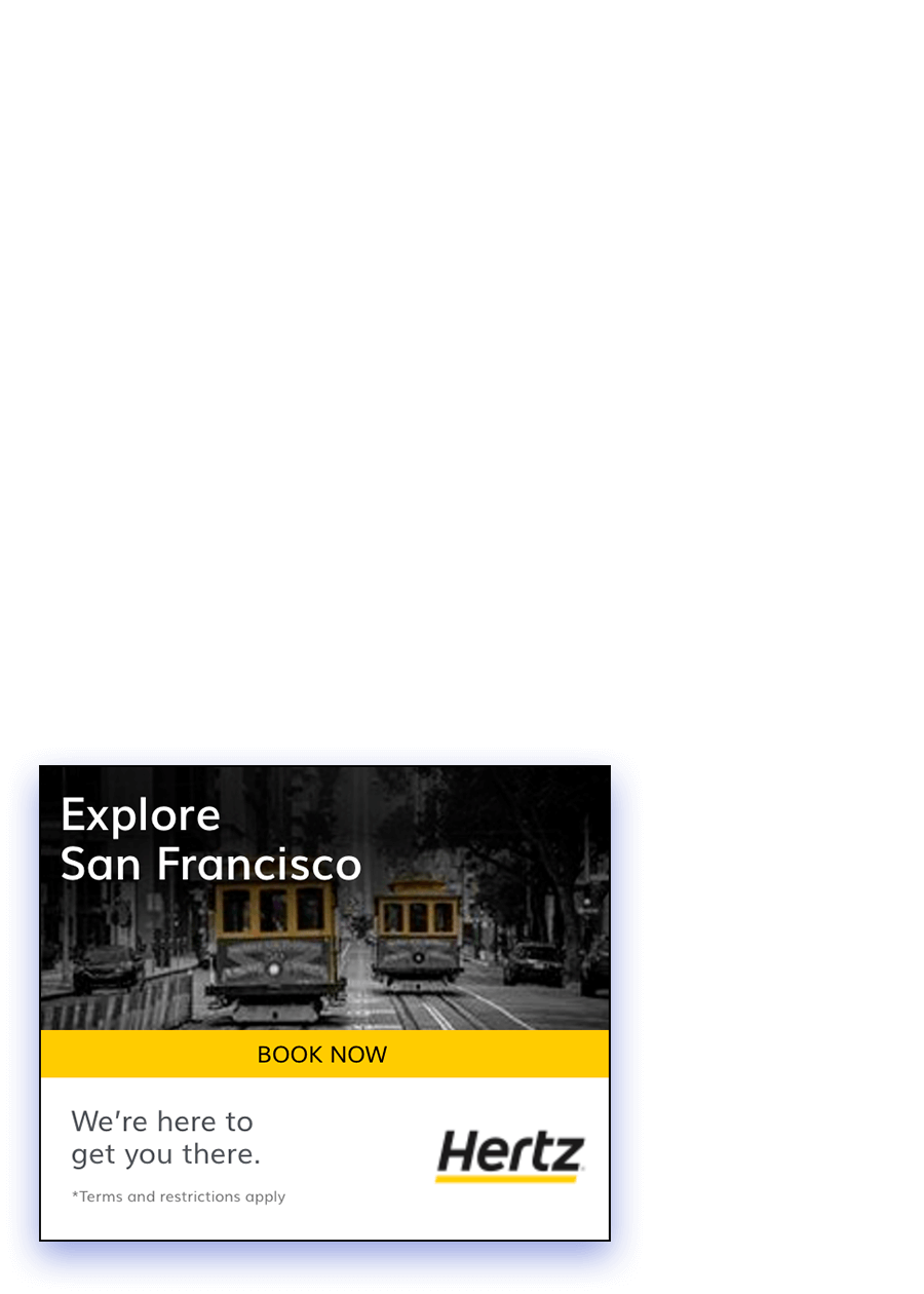 Banner Hertz Explore San Francisco